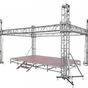 Portable Outdoor Stage Aluminum Alloy Truss Stand 1000kg Load Capacity for Concerts and Events