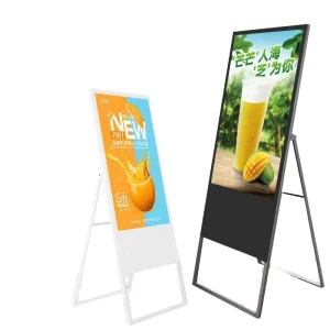 Portable P2.5 Pixel-Pitch Digital Signage Poster Display, IP33, Mobile Phone Control