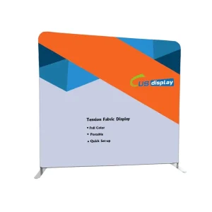 Portable Pop Up Banner Stretch Fabric Media Wall Display Frame Tension Fabric Backdrop Stand