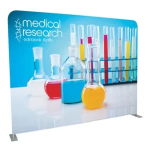 Portable Pop-Up Tension Fabric Banner Display Frame and Backdrop Stand