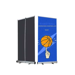 Portable Printed Roll-Up Banner Stand Adjustable for Exhibitions