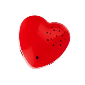 Portable Red Plastic Speaker with USB Connectivity for Battery-Powered Toys and Dolls