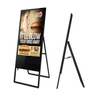 Portable Retail Moveable Foldable LCD Digital Poster Display Stand