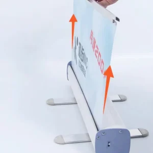 Portable Retractable Aluminum Roll Up Banner Stand Digital Printing