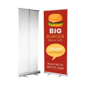 Portable Retractable Roll Up Banner Display 100*200cm With Custom Image Factory