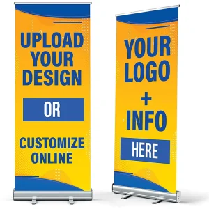 Portable Retractable Roll Up Banner Display 100*200cm With Custom Image Factory