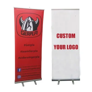 Portable Retractable Roll-Up Banner Stand 2 x 6.5 Aluminum