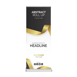 Portable Retractable Roller Banner Stand 85cm 200cm Broad Base for Exhibitions