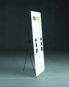Portable Retractable X Banner Stand Display with Weatherproof Vinyl Material for Exhibition Events B