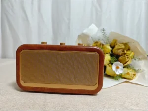 Portable Retro Plastic Speaker, Bluetooth 5.3, Rich Bass Stereo Sound, TWS Pairing, AUX, TF Card, MP3 Player