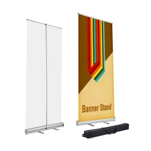 Portable Roll up Banner Stand Aluminum Retractable Roll up Stand for Advertising Floor Standing Promotion