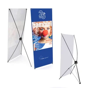 Portable Stable 60 x 160 cm / 80 x 180 cm Trade Show Advertising X Frame Banner Stand