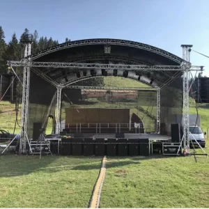 Portable Stage Platform Frame Truss Structure for Outdoor Concerts and Events