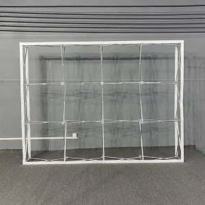Portable Straight Tension Fabric Pop up Display Wall Stands Banner Stand Pop up Display Stand with Easy Setup