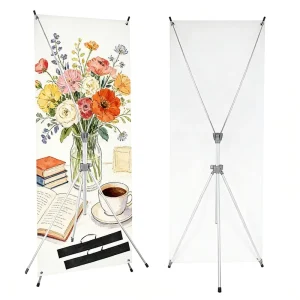 Portable Strengthened Tripod X Frame Banner Stand for Exhibitions Weatherproof Reusable
