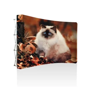 Portable Stretch Fabric Pop-Up Display Backdrop Wall Stand for Trade Shows