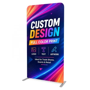 Portable Tension Fabric Banner Stand and Display for Trade Shows and Retail Events