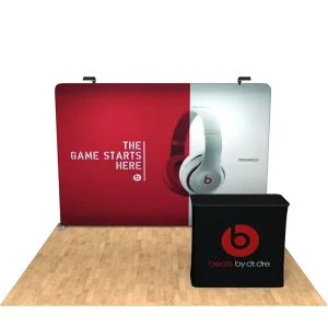 Portable Tension Fabric Display Stand with Backdrop for Trade Shows and Exhibitions