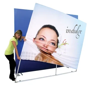 Portable Tension Fabric System for Advertising Fabric Display Wall Flex Banner Stand for Exhibition Floors