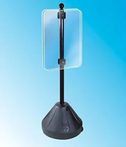 Portable Thick-Walled Plastic Sign Holder for Harsh Environments
