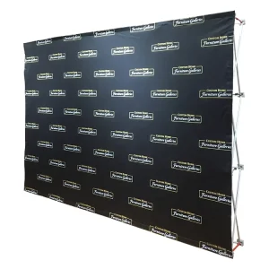 Portable Trade Show Pop-Up Backdrop Display Stand