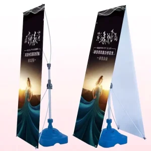 Portable Tripod Water Base X Banner Stand X Banner Size 60*160 & 80*180