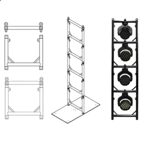 Portable U-Shape Modular Spigot Aluminum Truss with Ladder Wall Brackets for Event Lighting Displays