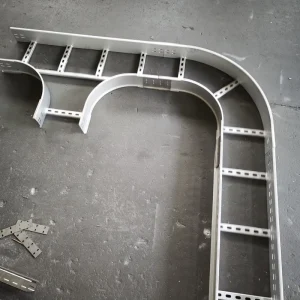 Portable Ventilated Bandeja Escalera Steel Trough with 80pcs Cable Capacity for Industrial and Commercial Use High Resistance