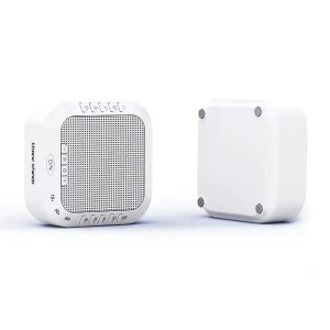 Portable White ABS Material Sleep Aid Sound Machine Modern Design BT Speaker Night Light for Babies Adults Meditation Toy