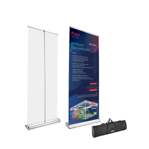 Portable Widescreen Roll up Banner Stand with Custom Graphic