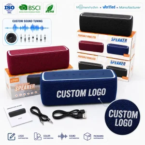 Portable Wireless Bluetooth Speaker with 1500 mAh Battery, RGB LED Lighting and 15W Output