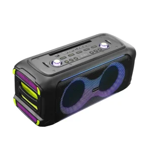 Portable Wireless Karaoke Speaker 6.5 Inch*2 Outdoor DJ Part Speaker for Computer Use and Parties