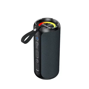 Portable Wireless Round Speaker, TWS Surround Stereo Sound, Outdoor Camping Home Theater Speaker