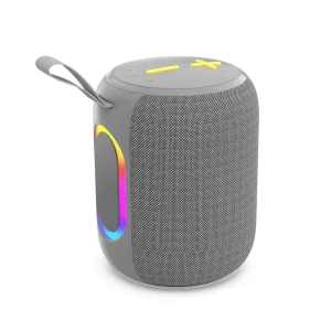Portable Wireless Speaker 8W RGB Fabric Outdoor Speaker TWS FM TF USB Type C Speaker