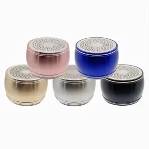 Portable Wireless Speaker Mini Outdoor Metal Subwoofer Speaker IP67 Waterproof Speaker