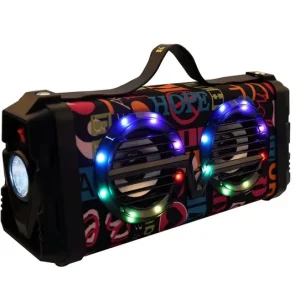Portable Wireless Speaker Outdoor Stereo Bass Sound HiFi Bluetooth Loudspeaker with TF Card FM Radio