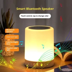 Portable Wireless Speaker Touch Night Lamp Heavy Bass Audio Player U-Disk TF Party Subwoofer