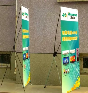 Portable X Banner Custom logo X Stand Banner for Advertising