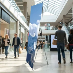 Portable X Banner Stand 60*160 80*180cm Lightweight Advertising Display Stand with Carrying Bag