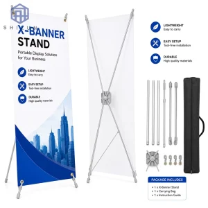 Portable X Banner Stand Advertising Display Banner Stand for Trade Show Promotion