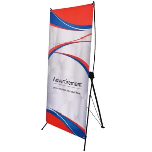Portable X Banner Stand Lightweight Folding Advertising Display Rack for Trade Show Promotion