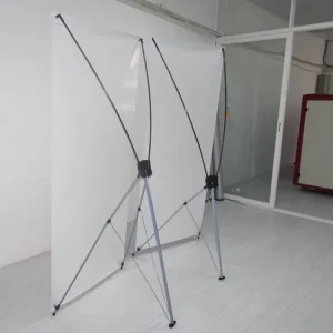 Portable X Banner Stands Iron Fiberglass X Frame Banner Stand for Digital Printing for Trade Show Giveaways