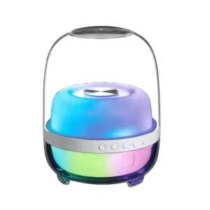 Portable for Bluetooth Audio Player Speaker with Colorful Lights USB Rechargeable for Mobile Phone & Parties