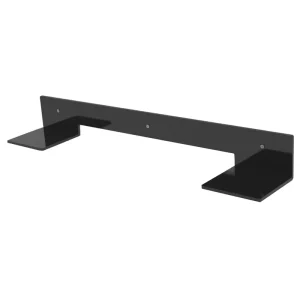 Powder-Coated Black Metal Soundbar Wall-Mount Shelf Bracket
