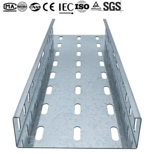 Powder Coated Perforated Cable Tray Anti Corrosion Stable Structure for Factory and Building Wiring System