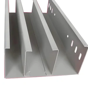 Powder coated Steel Solid Through Trough Bridge for Chemical Plant Harsh Environment Cable Laying Use