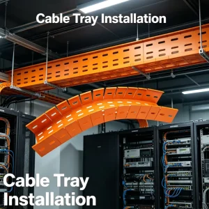 Precision Welded Perforated Cable Tray Seismic Deformation Resistant Trough For Residential Real Estate Hydropower Project