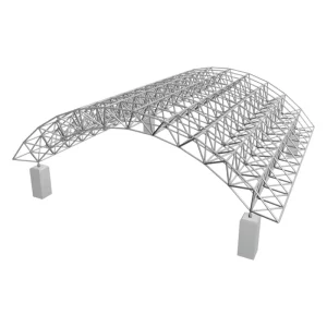 Prefabricated Steel Truss Structure for Large-Span Roofing, Warehouses, Stadiums, and Aircraft Hangars, Welding