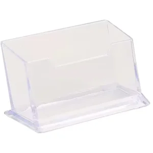 Premium Acrylic Clear Plastic Business Card Holder Durable Transparent Business Card Display Holder for Desktop Office Study