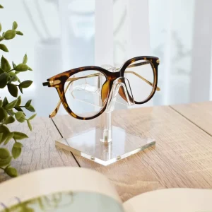 Premium Acrylic Eyeglasses Frame Riser Display Stand Assembled Card Mount Subrack Tool Free Countertop 3 Shelf Showroom